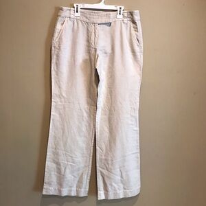 J Crew Favorite Fit Linen Blend Pant Size 6